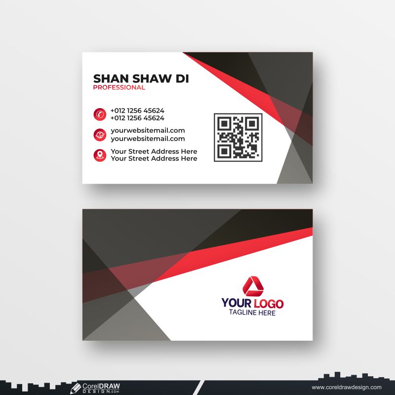  abstract premium business card download design