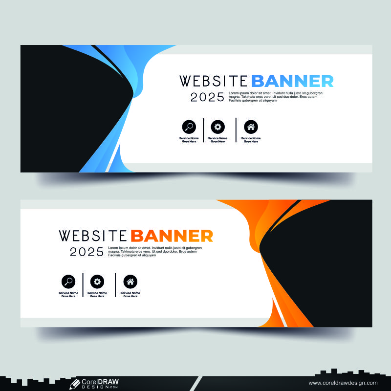  abstract Website Business Banner Design Premium background 