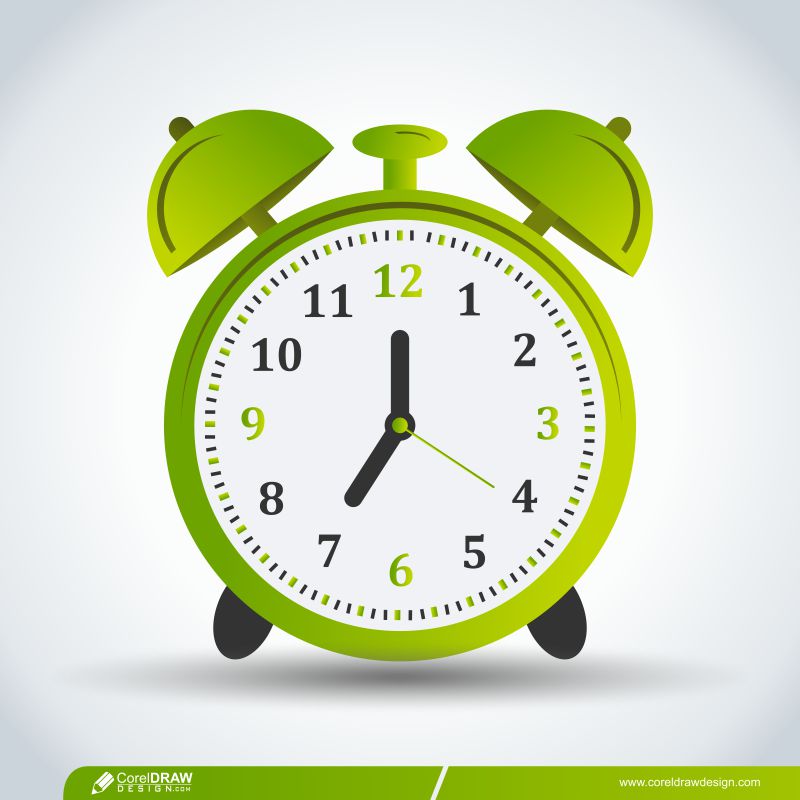  Alarm Clock That Sounds Loudly In The Morning To Wake Up From Bed Premium Vector