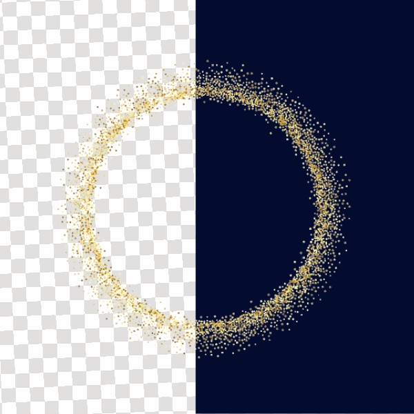  Gold Glitter Circle for Decoration HD Quailty PNG download for Free