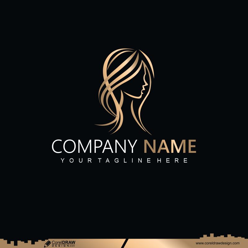  Hair Or Beauty Salon Logo Design Free Cdr Vector