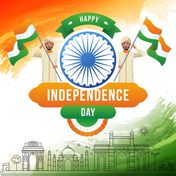 15 august independence day poster design CDR file download for free