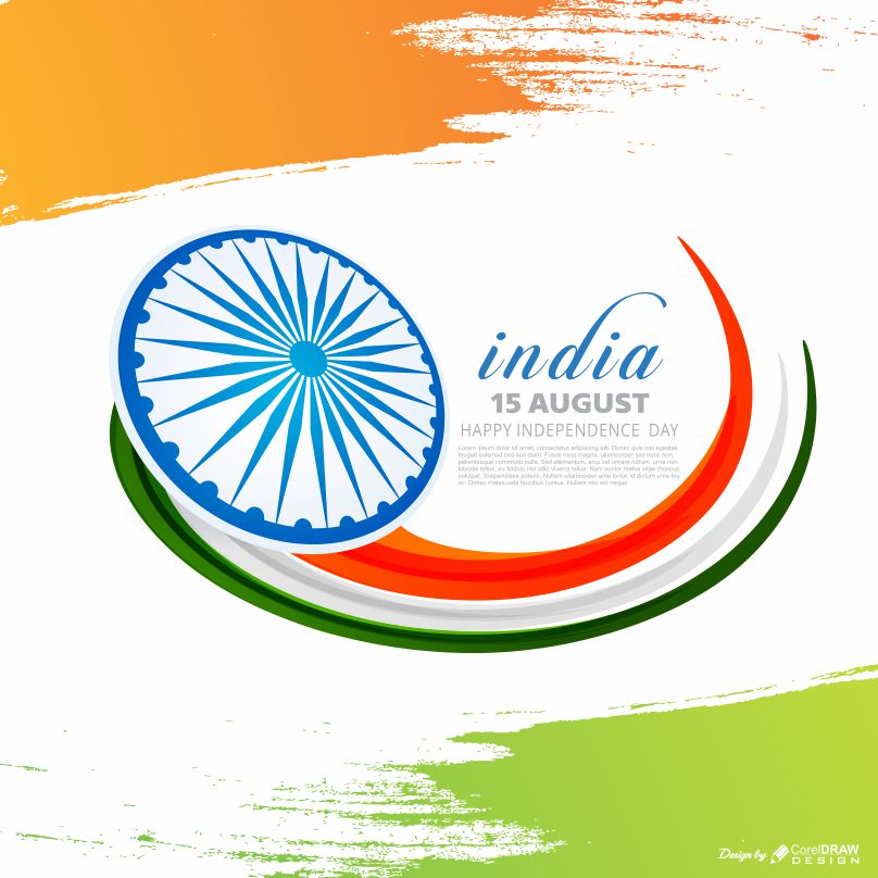 15th August Happy Independence Day Download Free Creative Greeting Download From Coreldrawdesign