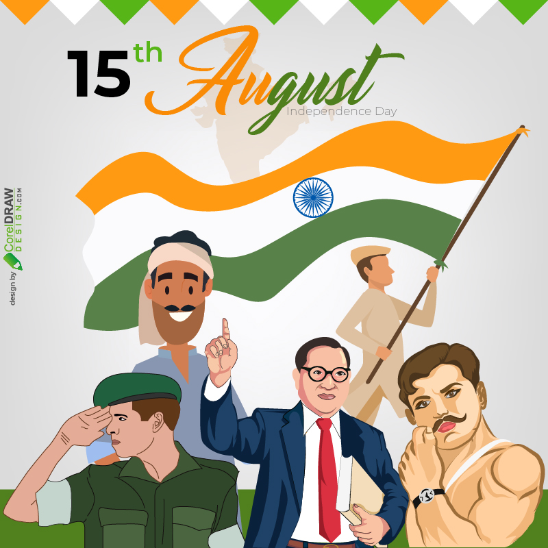 Poster on independence day – India NCC