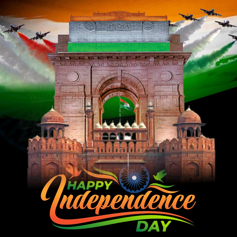 2023 Independence Day Black theme Background Design Download for free