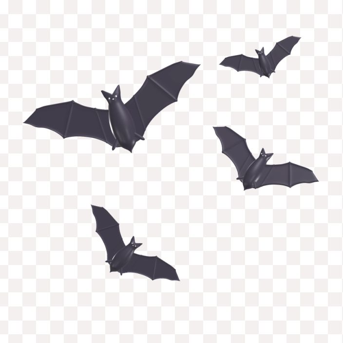 3D Halloween Bats Png Download For Free