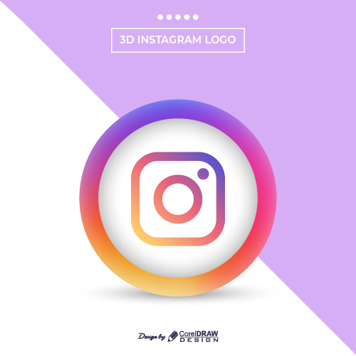 3d Instagram Logo