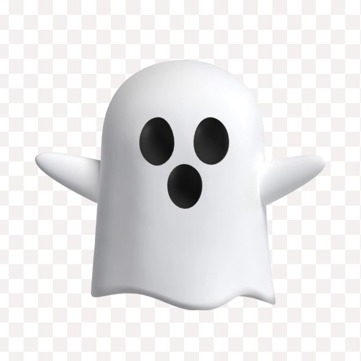 3D Render Halloween White Ghost High Quality Png Download For Free