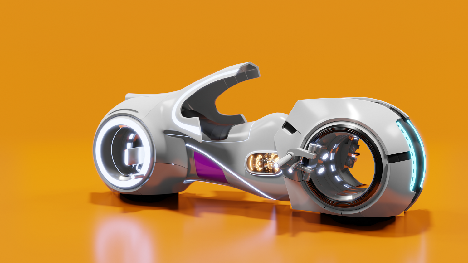 3D Tron Bike Rendered Free Download From Coreldrawdesign