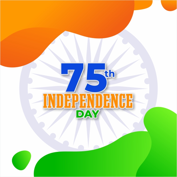 India independence day banner background people holding flying  wall  stickers wallpaper vector tricolour  myloviewcom
