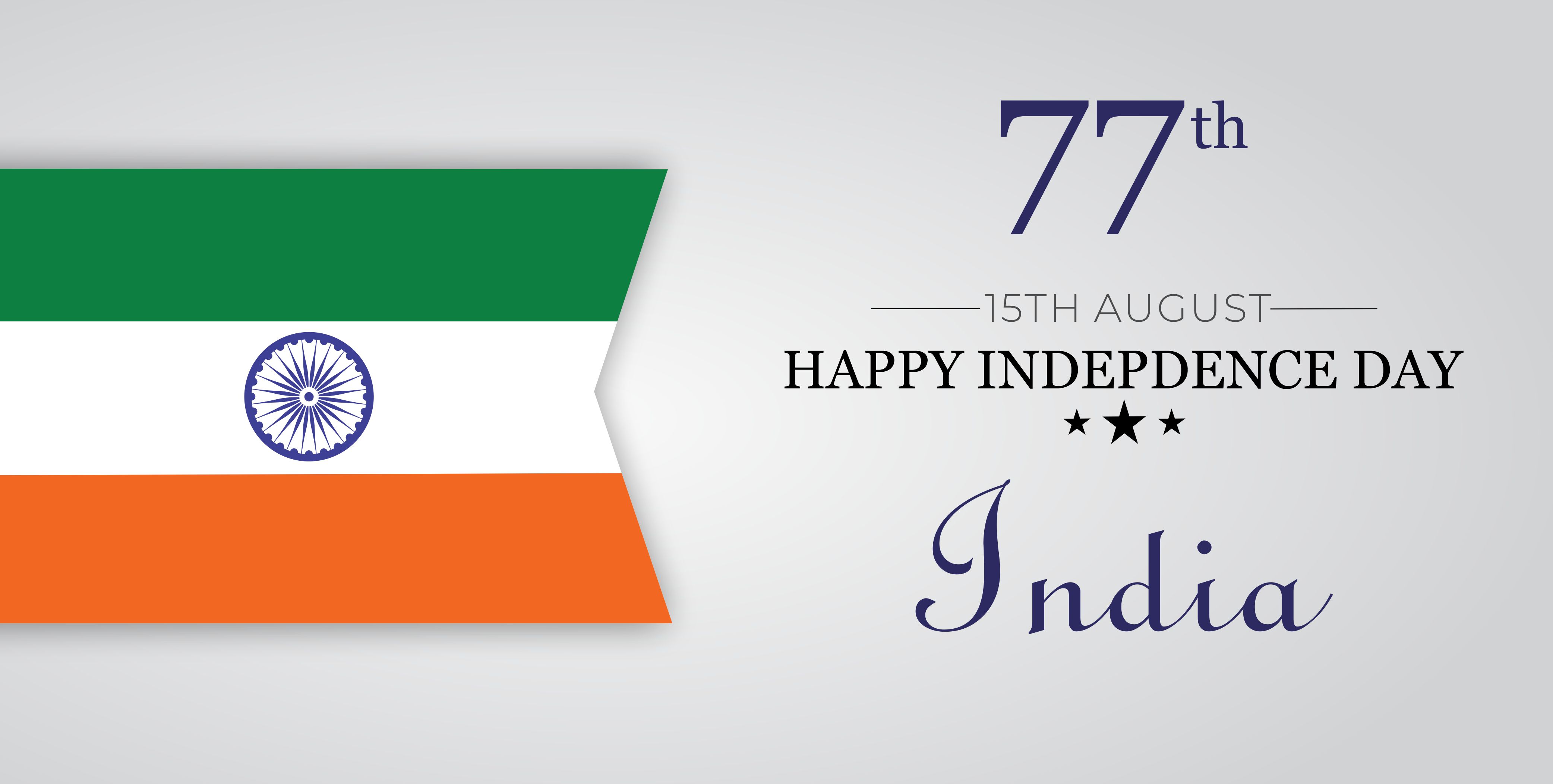 77th Happy Independence Day Design & Creativity for Free  in Corel Draw Design in 2024