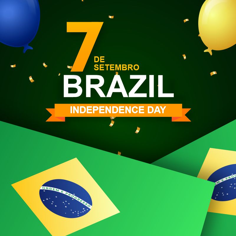 7th September Brazil Independence Day Free CDR Banner Vector Download For Free