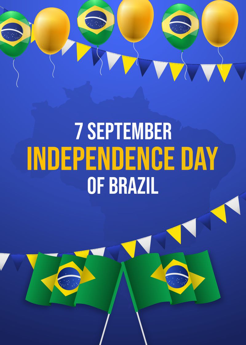 7th September Independence day of brazil free cdr vector download for free