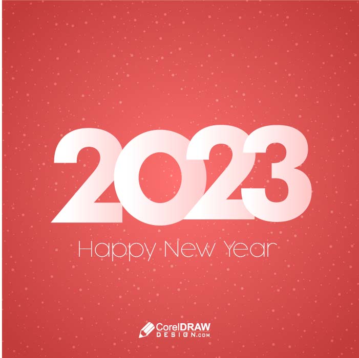 Abstract 2023 papercut christmas new year vector