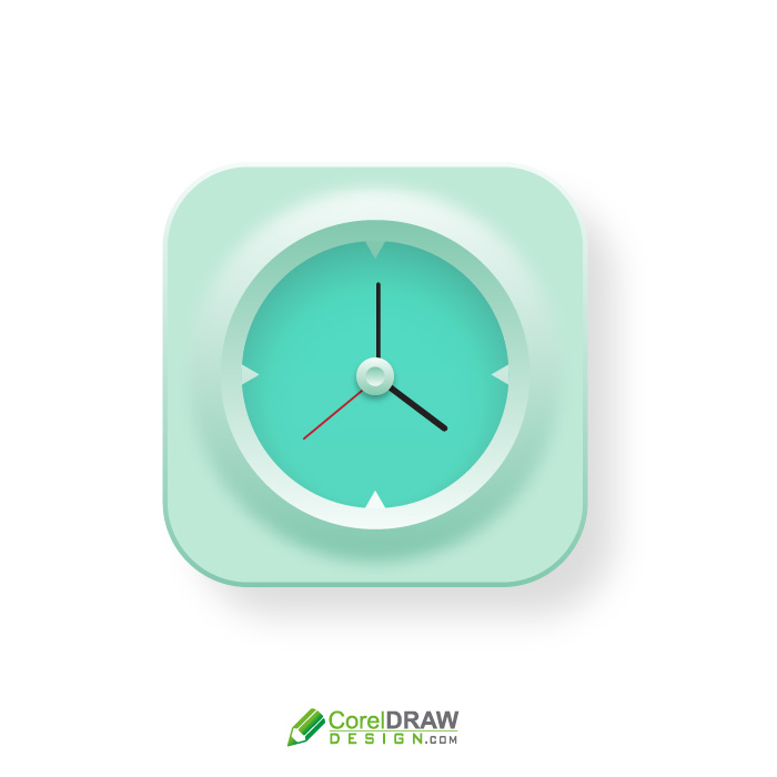 Abstract 3d Clock Time Icon Logo Vector