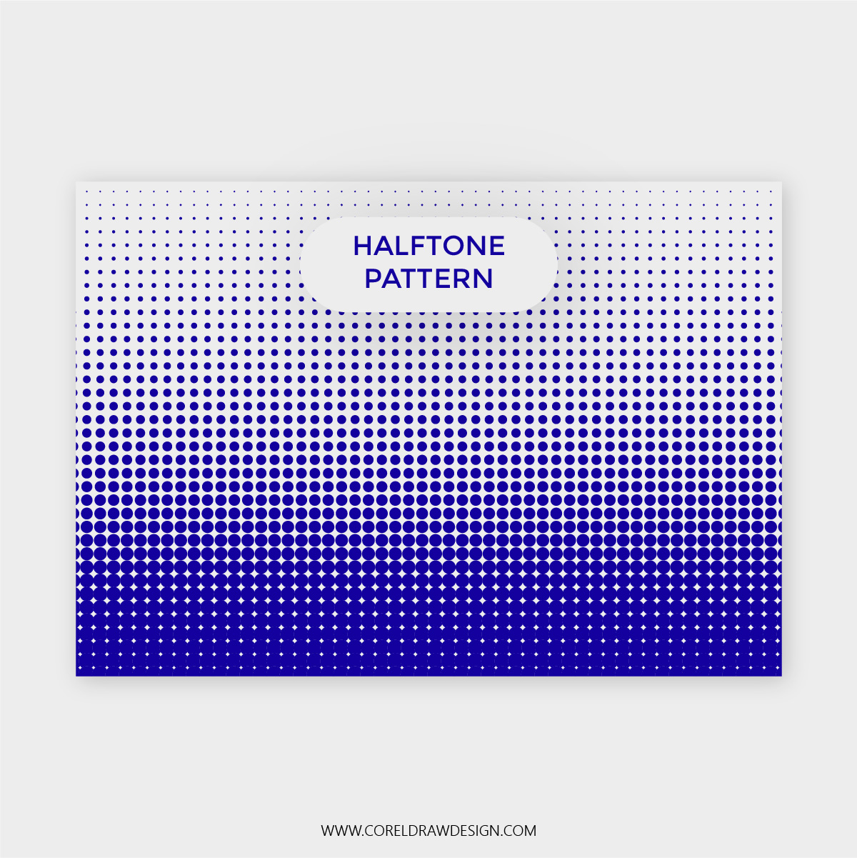 Abstract Blue Halfone Pattern