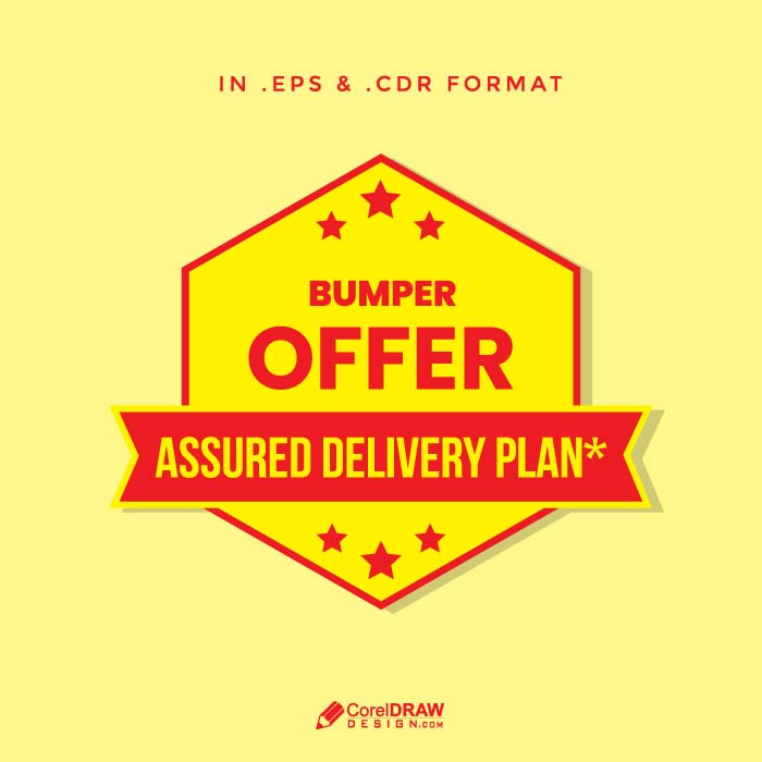 Abstract Bumper Offer Sale Delivery Logo Label Badge Vector