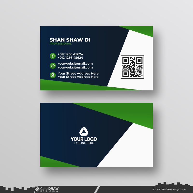 abstract business card dowanload design 