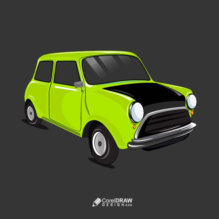 Download Abstract Cartoon  Mini Cooper Car Vector | CorelDraw Design  (Download Free CDR, Vector, Stock Images, Tutorials, Tips & Tricks)