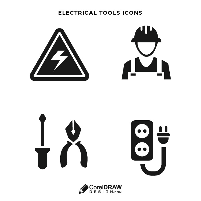 Abstract electrical tools Icon Vector