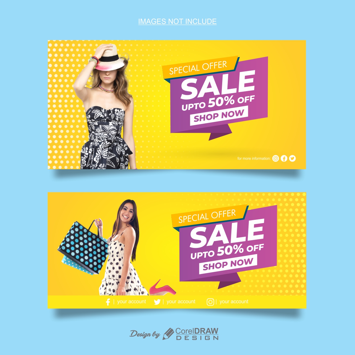 Abstract Fashion Sale Banner Templates