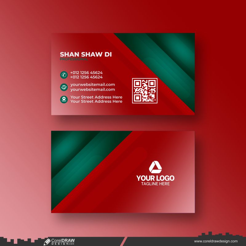 abstract fluid gradients colorfull business card dowanload design 