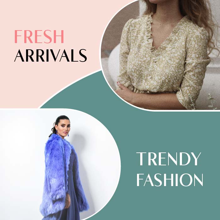 Abstract Fresh Arrival fashion sale banner vector