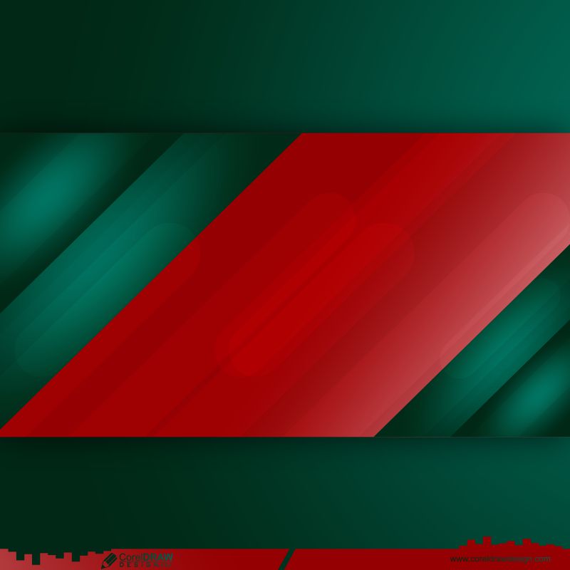 abstract gradient green & red background Premium vector