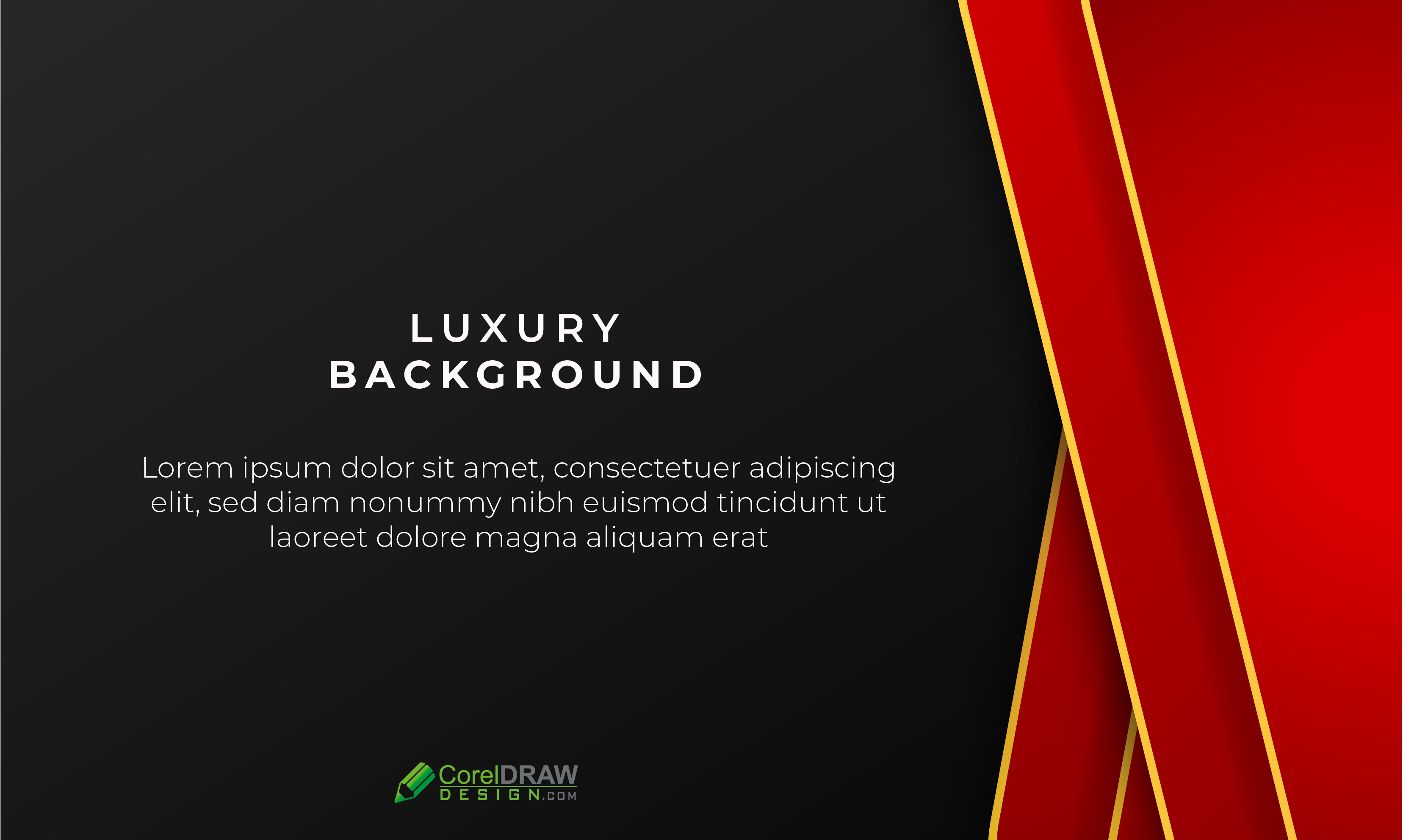 Abstract Luxury Red Banner Elegant Background