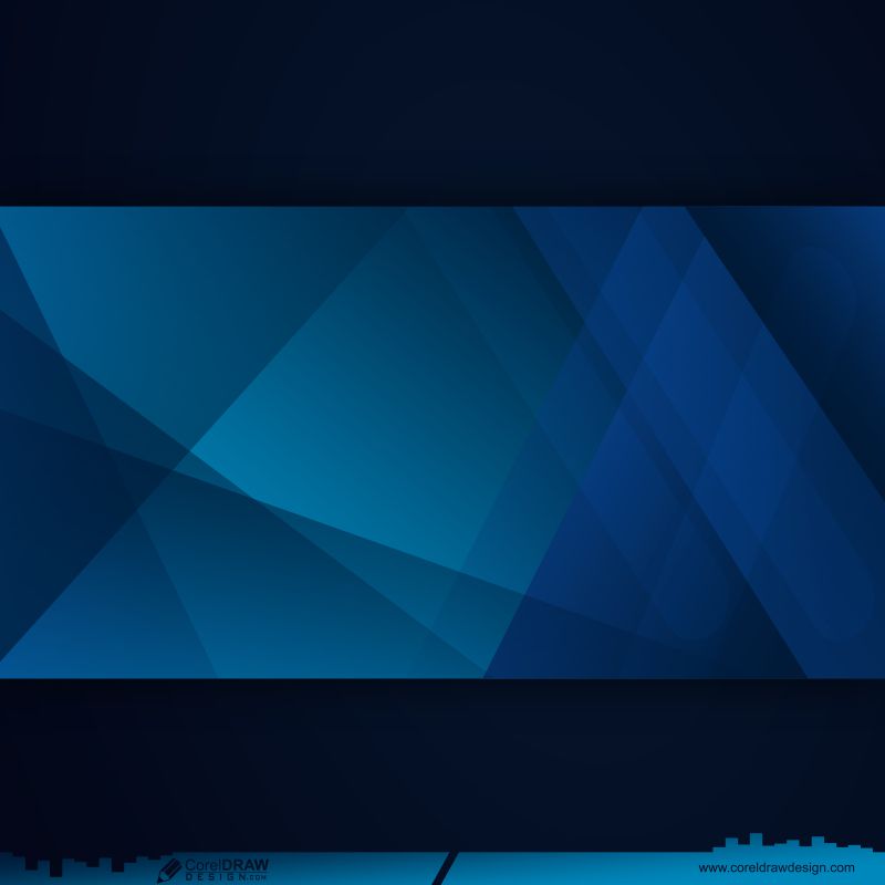 abstract modern blue geometric background Premium