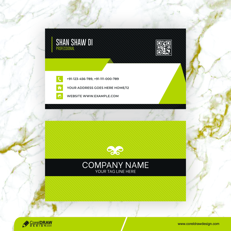 Abstract Modern Manager Sales Business Card Free Vector