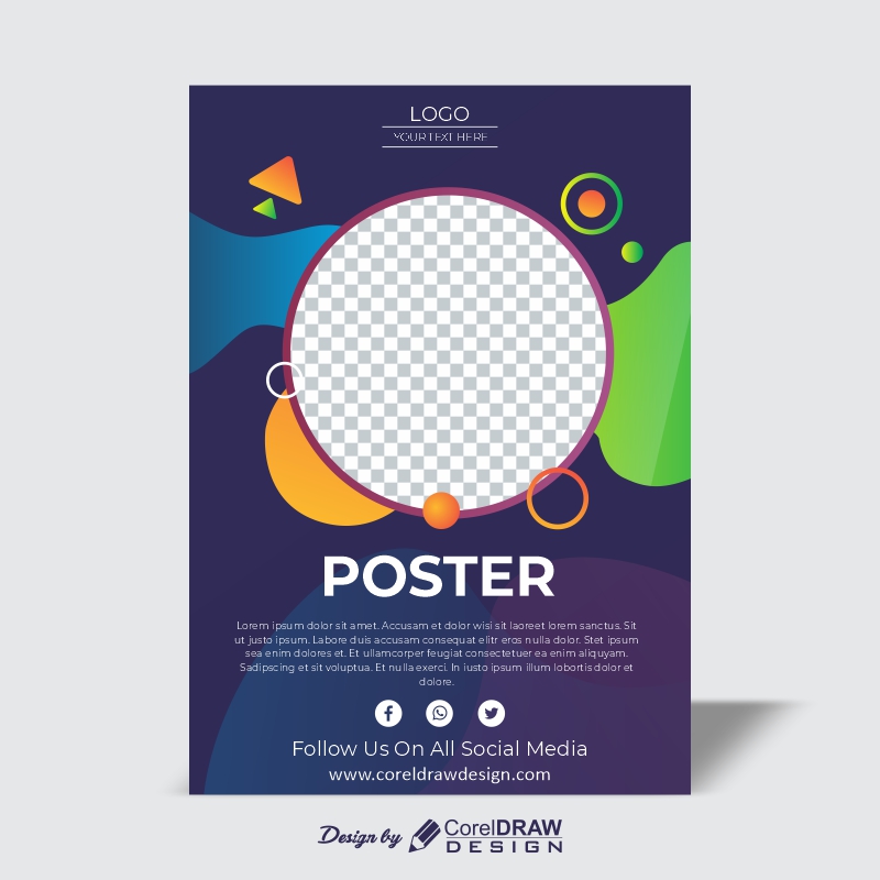 Abstract Poster Design Download From Coreldrawdesign