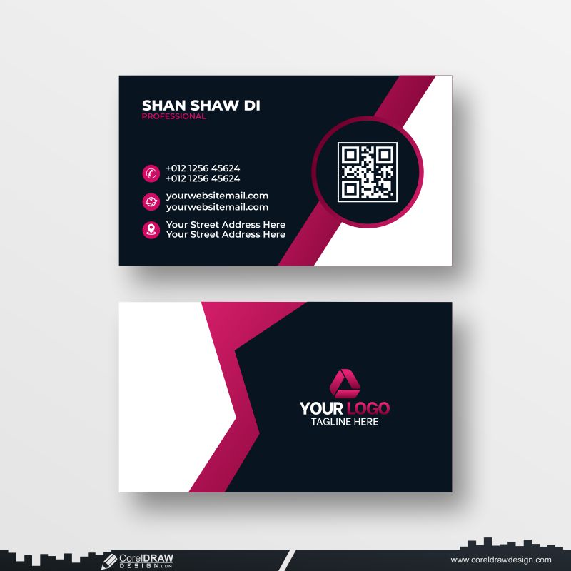 abstract premium business card design download