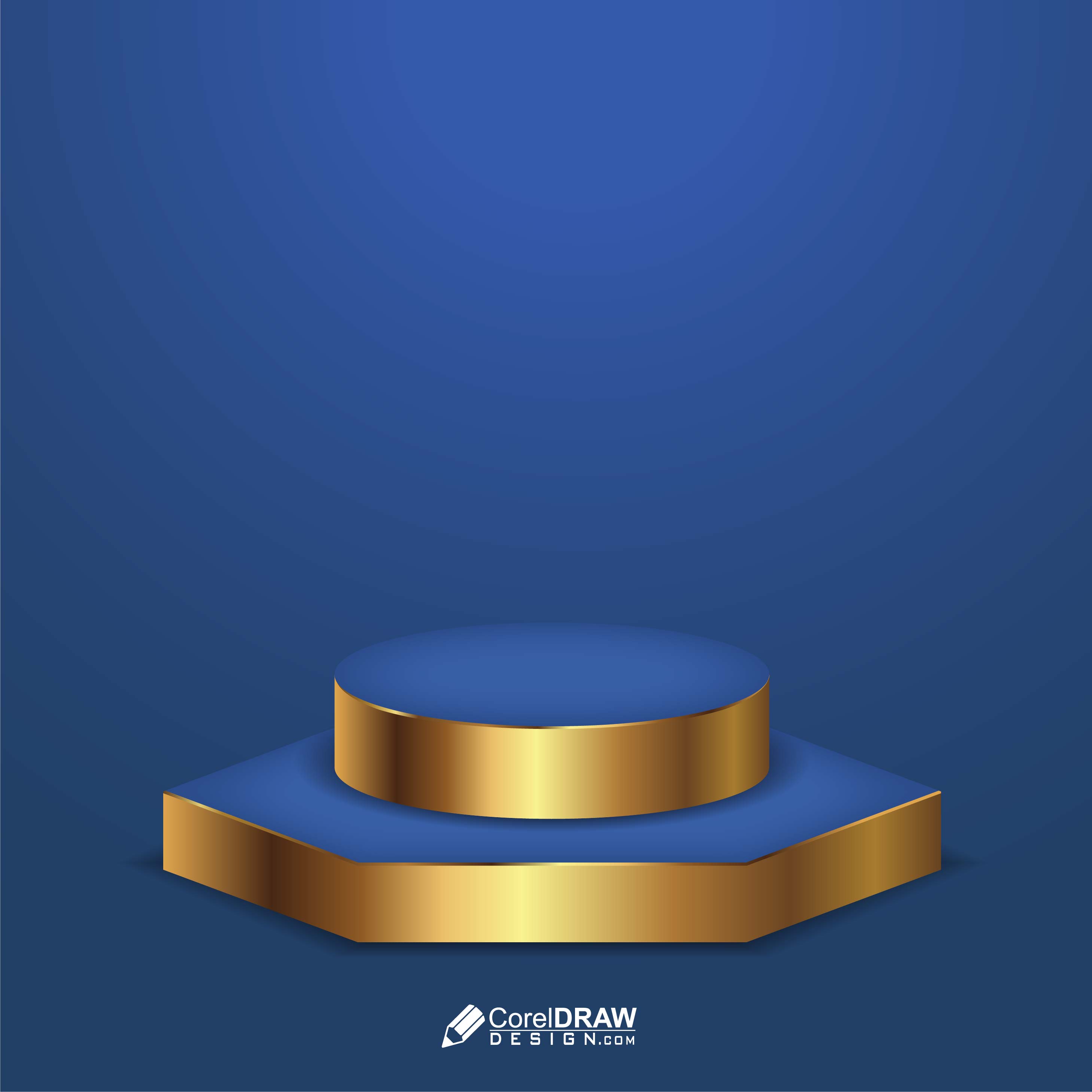 Abstract Professional Blue Podium Vector