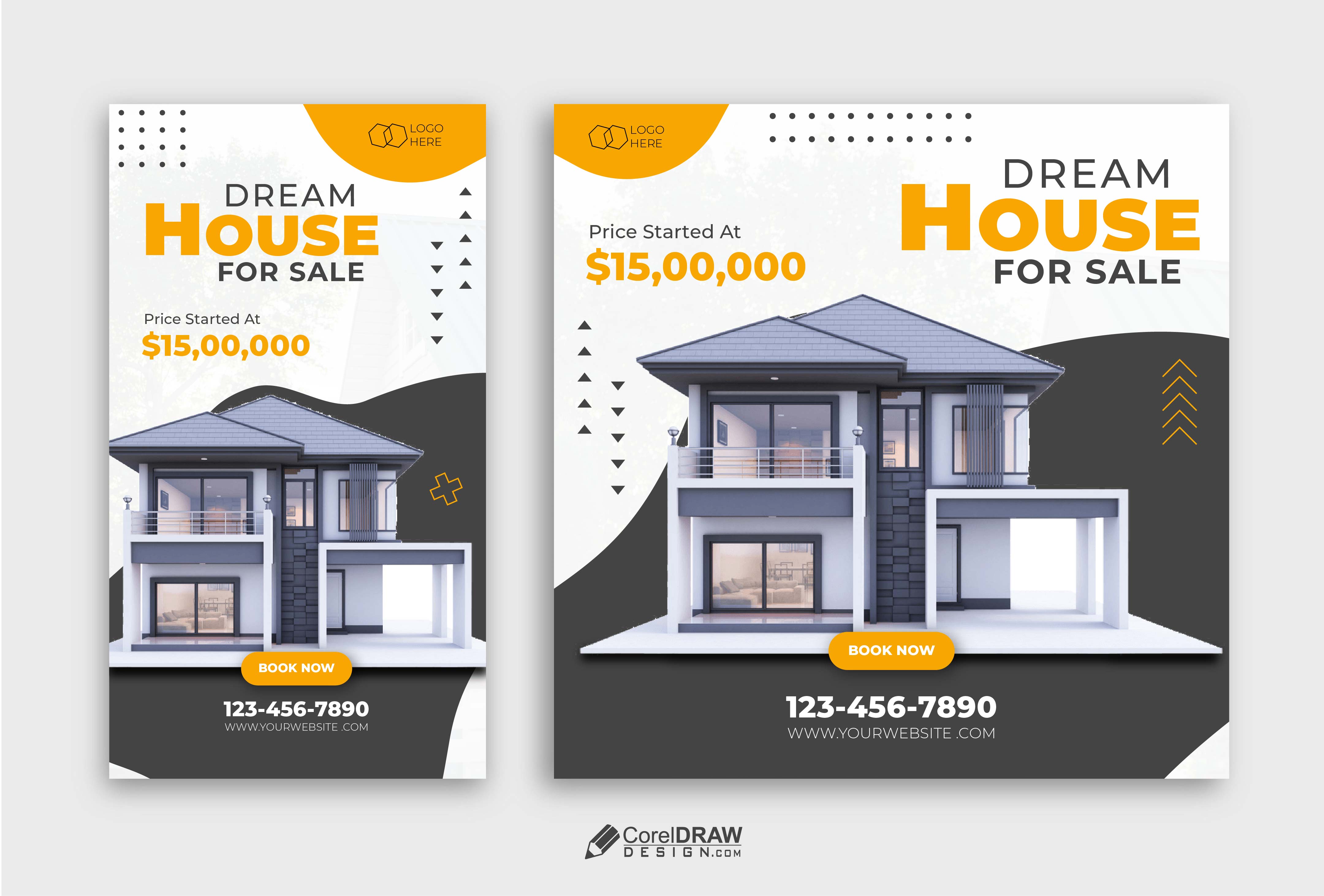 Abstract Professional Real Estate Sale Social Media Story Banner Template