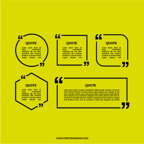 Abstract Quotation Box For Quotes