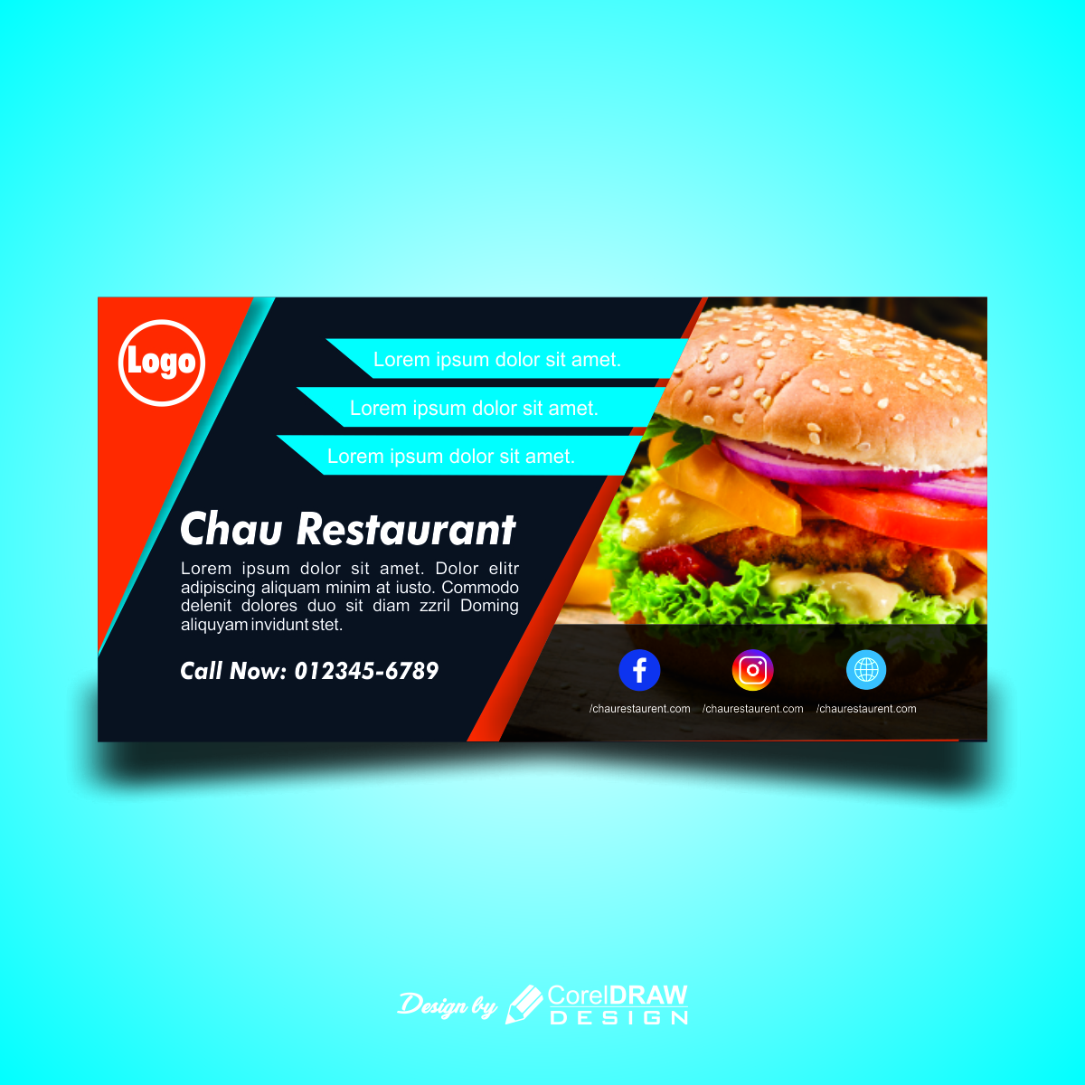 Abstract Restaurant Food Banner