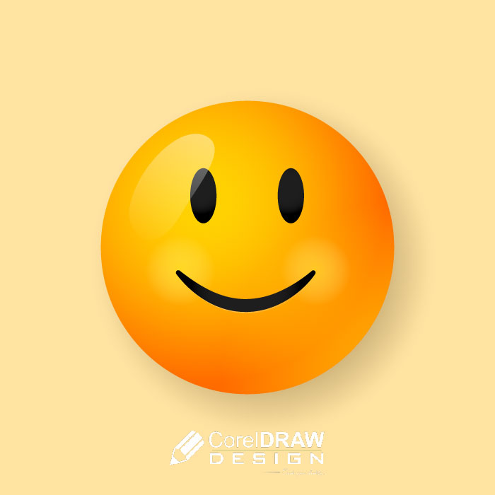 Abstract smiley emoji vector free