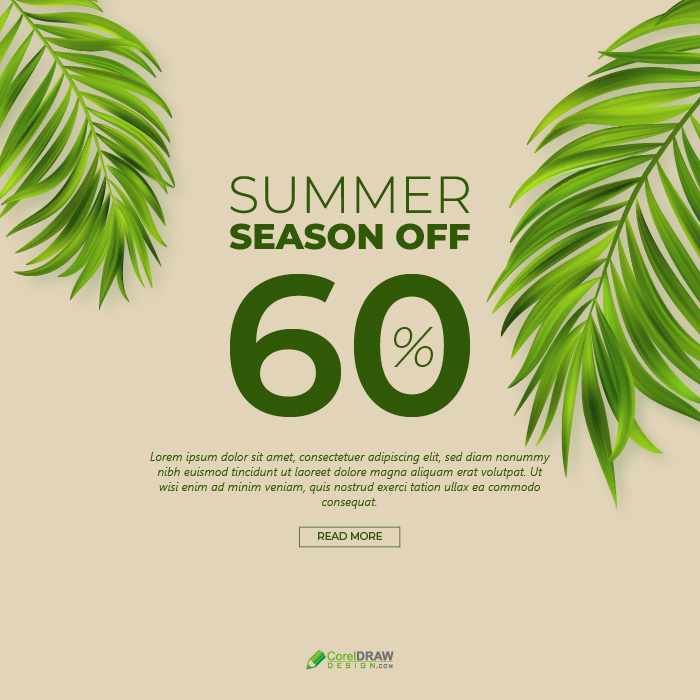 Abstract Summer Sale Banner Template