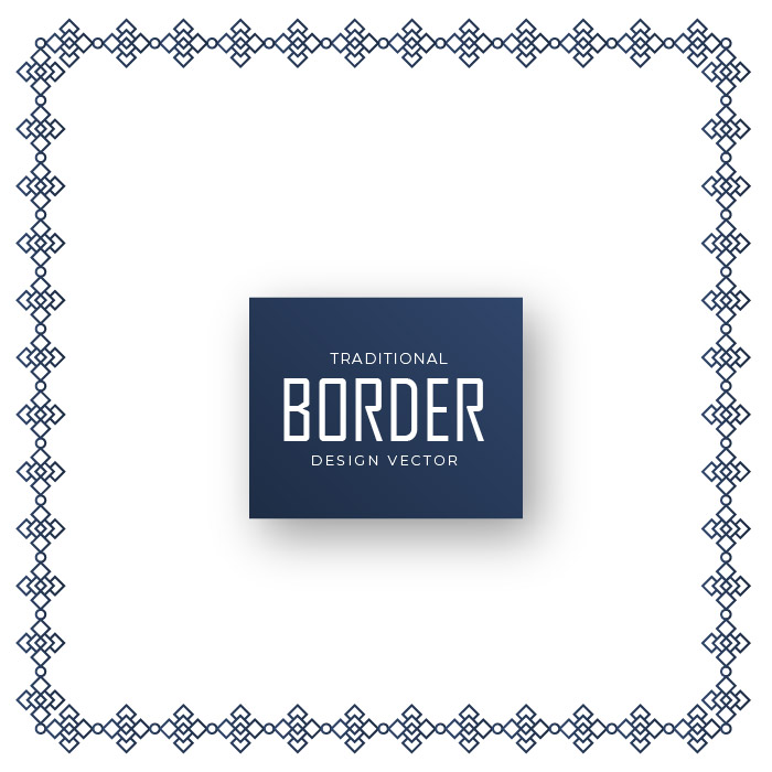 Abstract Traditional border design vector-01
