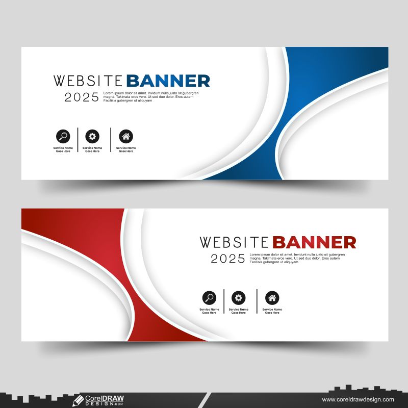 abstract Website Banner Premium Design background vector