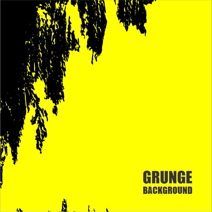 Abstract yellow grunge brush stroke vector background