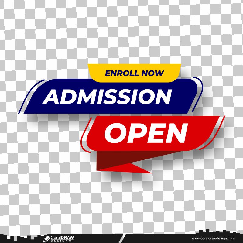 admission open banner png vector design