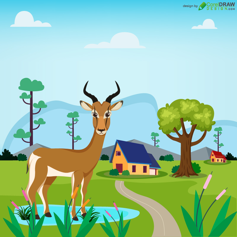 Animal Farm Vector Illustration Free Download
