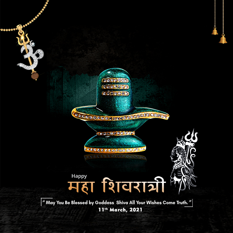 Download Attractive Shivratri Banner with Golden & Diamond Shivling, Free  Psd | CorelDraw Design (Download Free CDR, Vector, Stock Images, Tutorials,  Tips & Tricks)