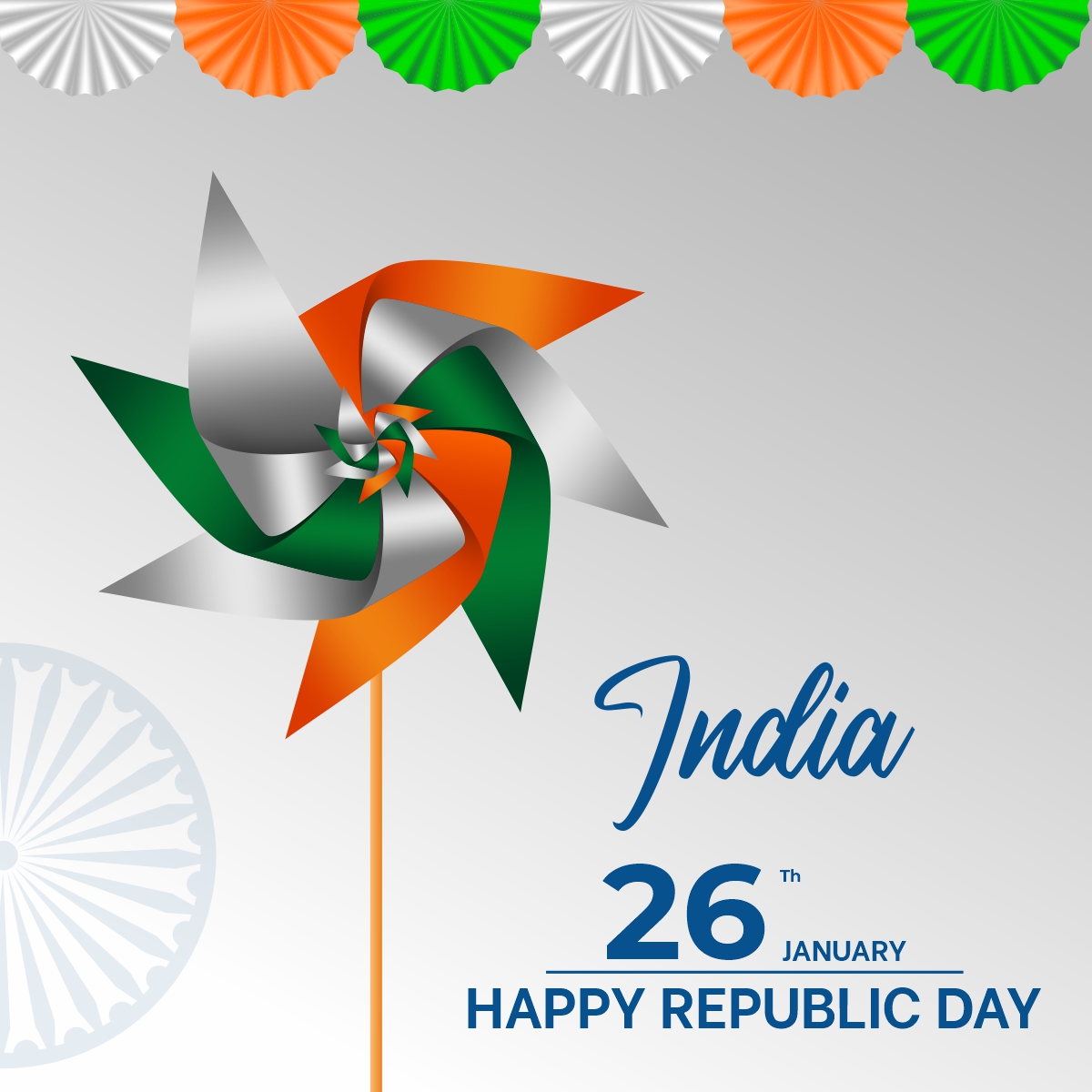 Awesome Indian Happy Republic Day Vector