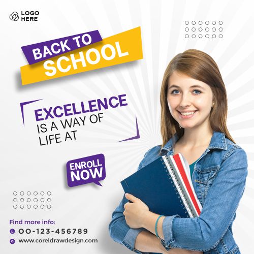 Back To School Banner Template Free Vactor