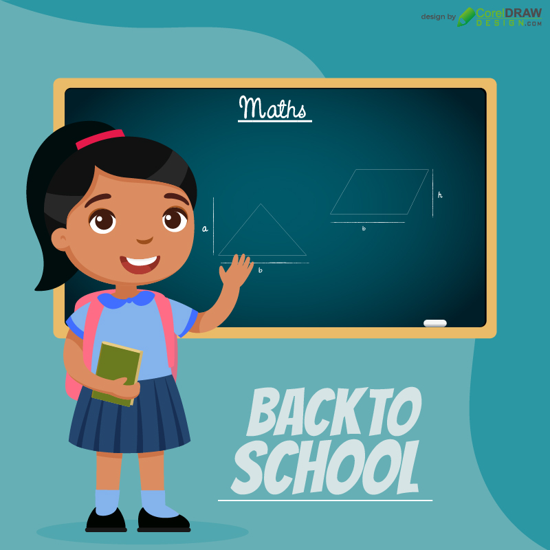 Back To School Template Illustration Free Vector