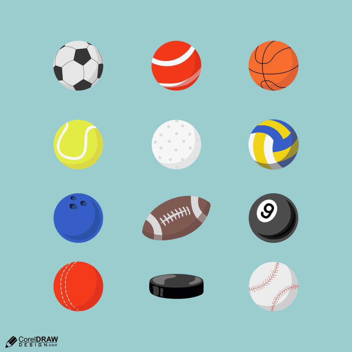 Ball icon design vector free image
