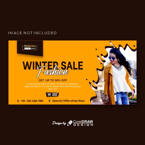 Banner Template With Winter Sales Free Vector